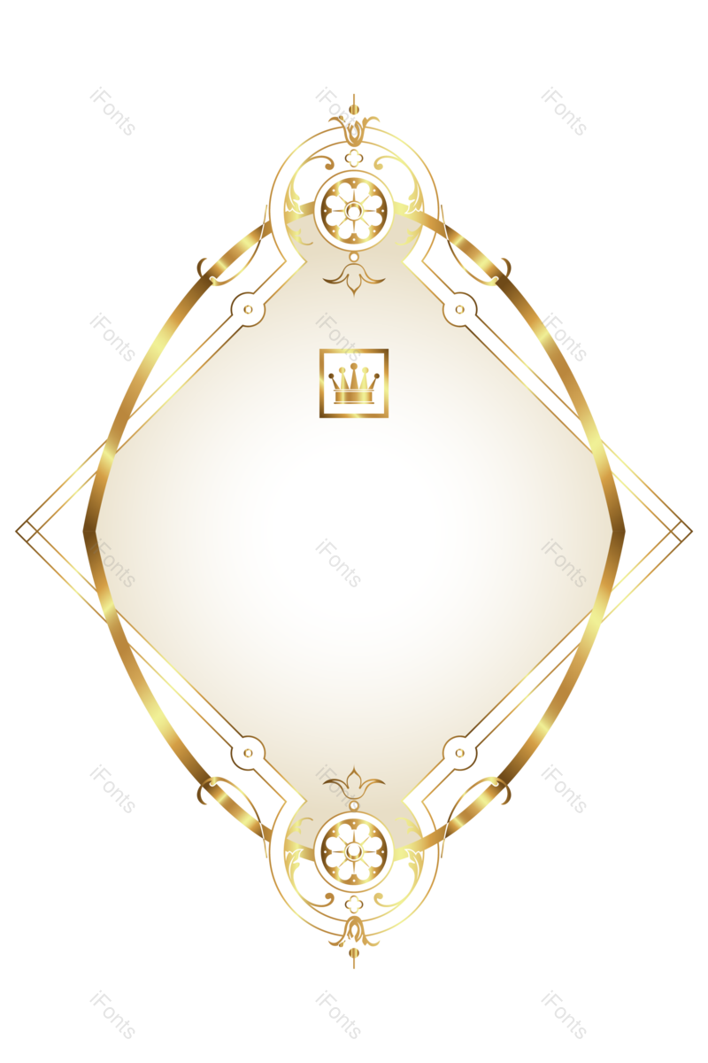 标签图片,金色边框元素,欧式花边PNG,免抠素材